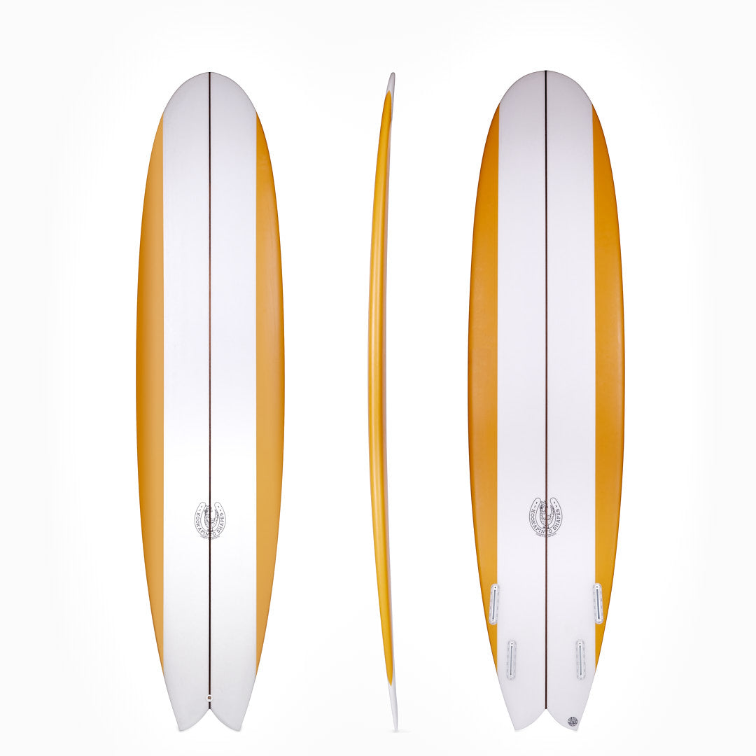 7'2" Kookapinto Fishy Noserider Orange Stripe (Poly)