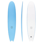 9'2" Kookapinto Fishy Noserider Hybrid Epoxy Soft Top (Blue)